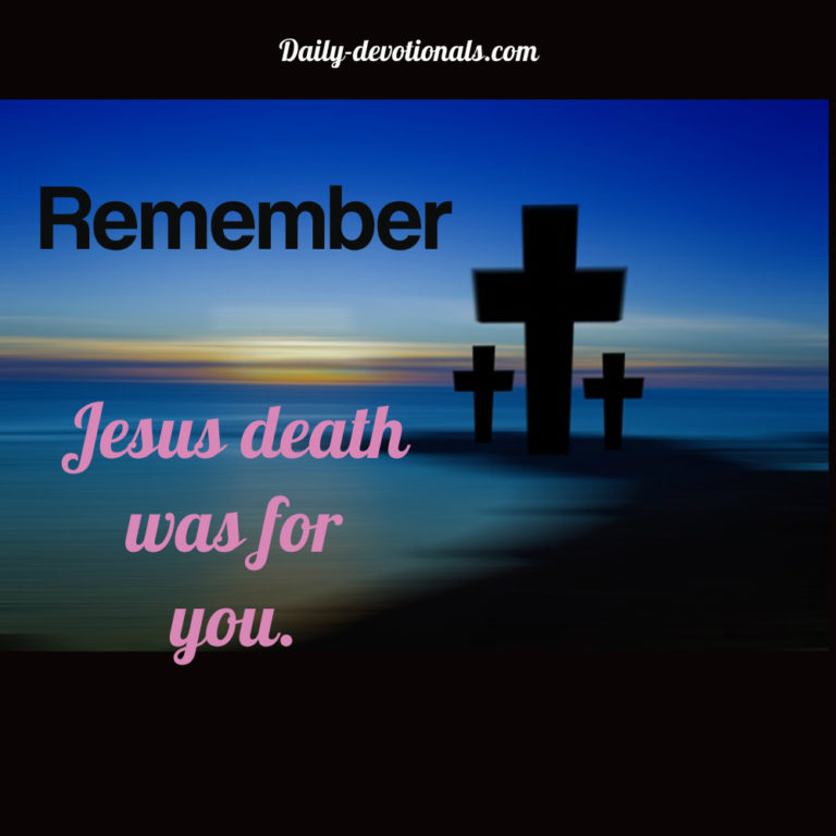 Remember Jesus' Death