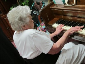 playing hymns