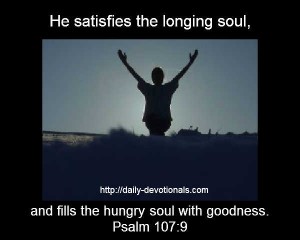 He fills the hungry soul