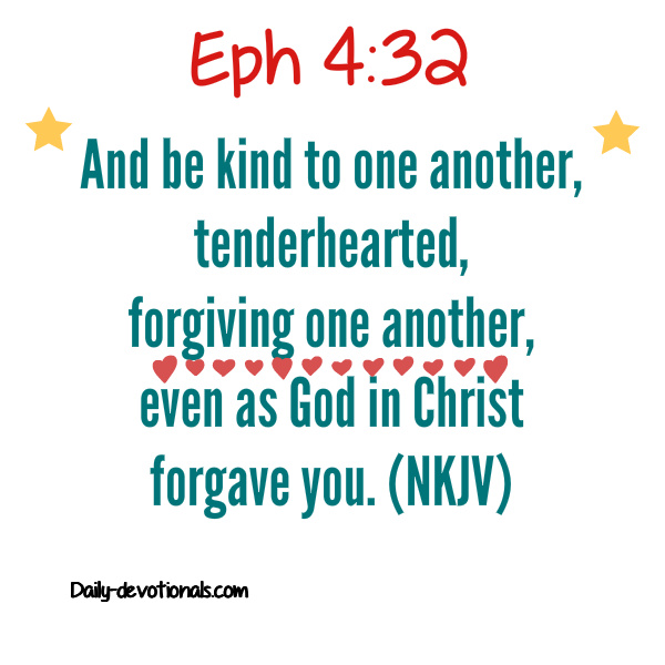 Be kind one to another Bible verse