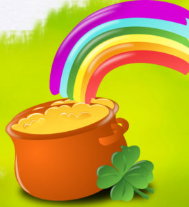 pot of gold at end of rainbow