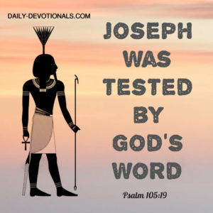 Joseph was tested