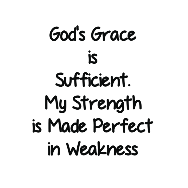 God's Grace is sufficient